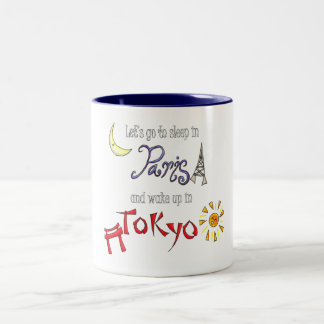 Paris Tokyo Två-Tonad Mugg