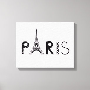 Paris torn för frankriken Eiffel Canvastryck