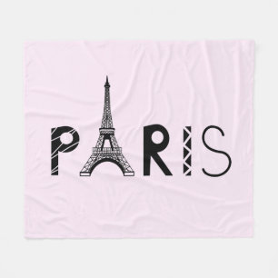 Paris torn för frankriken Eiffel Fleecefilt