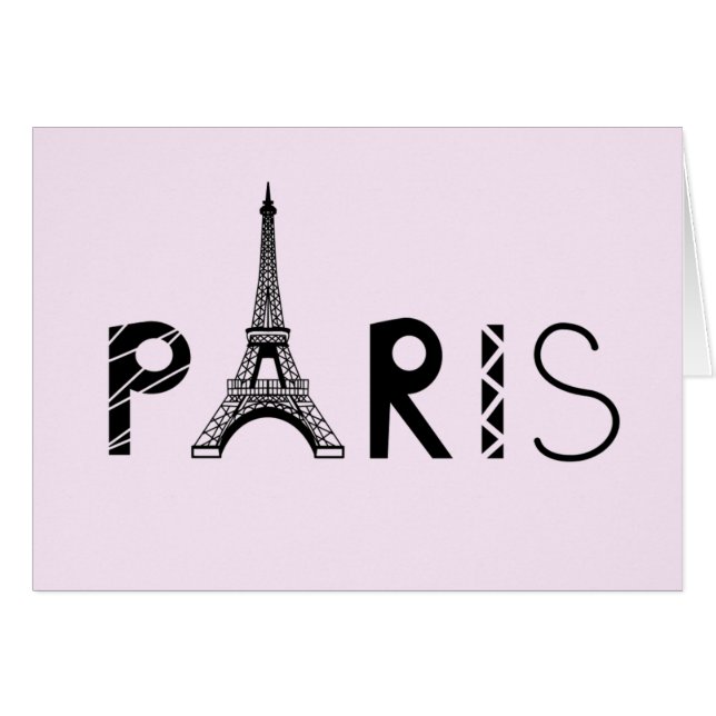 Paris torn för frankriken | Eiffel Hälsningskort (Framsidan Horizontal)
