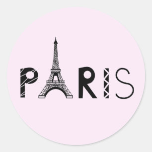 Paris torn för frankriken Eiffel Runt Klistermärke