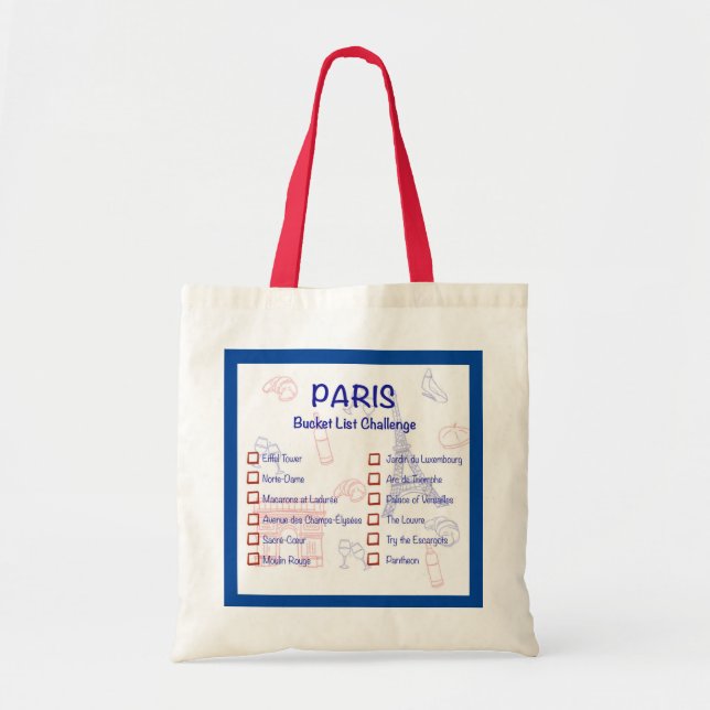 Paris Tote Bag Tygkasse (Framsidan)