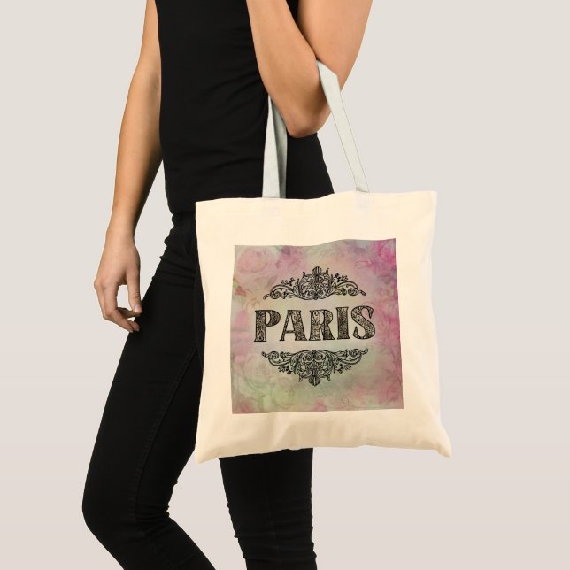 Paris Tote Bag Tygkasse (Framsida (produkt))