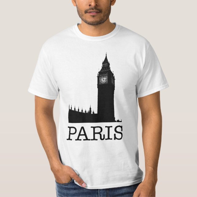 Paris Tourist Shirt Tee (Framsida)
