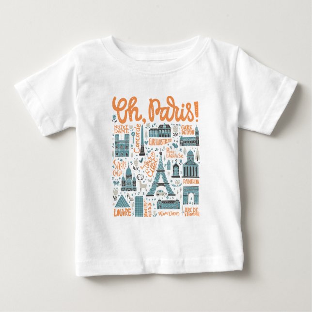 Paris! | Town Typography Tröja (Framsida)