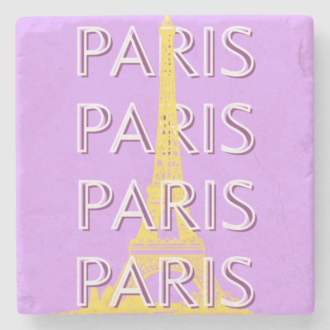 Paris, Travel Art, Minimalist, Pastel Travel Art Stenunderlägg (Framsidan)