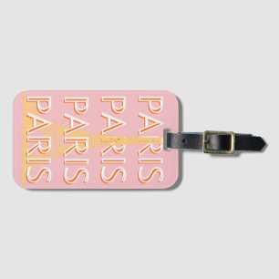 Paris Travel Art, Travel Art, Pastel, Minimalist Bagagebricka