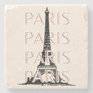 Paris Travel Art, Travel Art, Pastel, Minimalist Stenunderlägg