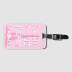 Paris Travel Art, Travel Art, Preppy Art, Rosa Bagagebricka