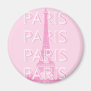 Paris Travel Art, Travel Art, Preppy Art, Rosa Magnet