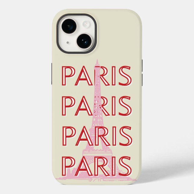 Paris Travel Art, Travel Art, Preppy, Minimalist (Baksida)