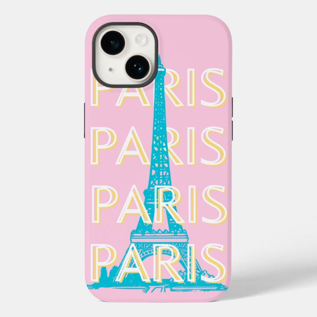 Paris Travel Art, Travel Art, Preppy, Rosa (Baksida)