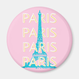 Paris Travel Art, Travel Art, Preppy, Rosa Magnet