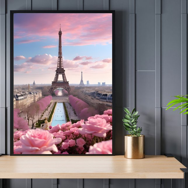 Paris Travel Eiffel Torn Ro Poster (Skapare uppladdad)