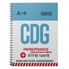 Paris - Travel Journal Anteckningsbok