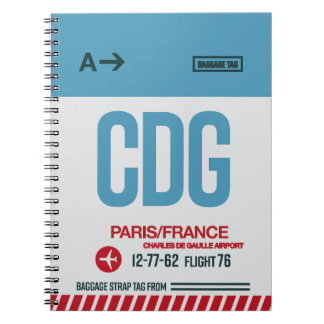 Paris - Travel Journal Anteckningsbok