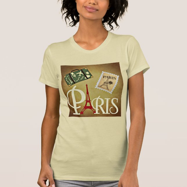 Paris Travel T-Shirt (Framsida)