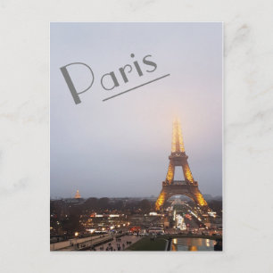 Paris Twilight Vykort