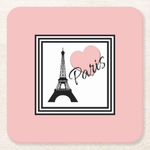 Paris Underlägg Papper Kvadrat
