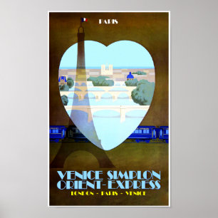 Paris uttryckliga Orient reser affischen Poster