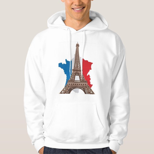 Paris Vibes Hoodie - Stil med Fransk Touch (Framsida)