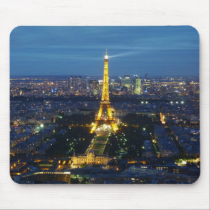 Paris vid nattmousepad musmatta
