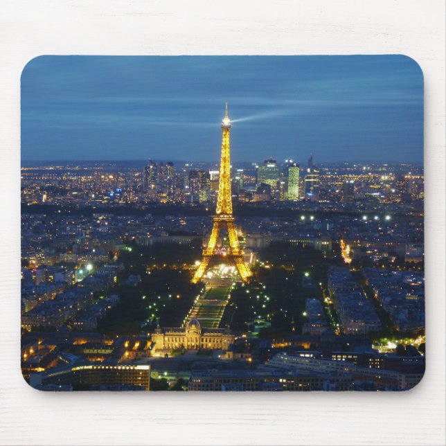 Paris vid nattmousepad musmatta (Framsidan)