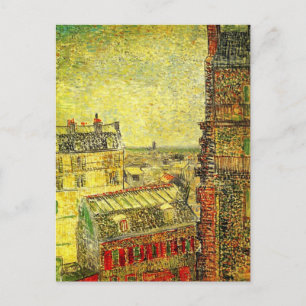 Paris View från Vincent's Room av Vincent van Gogh Vykort