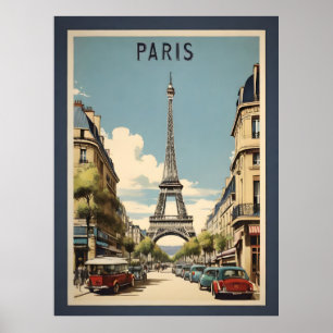 Paris vintage affisch