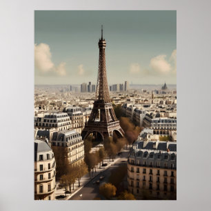 Paris vintage affisch