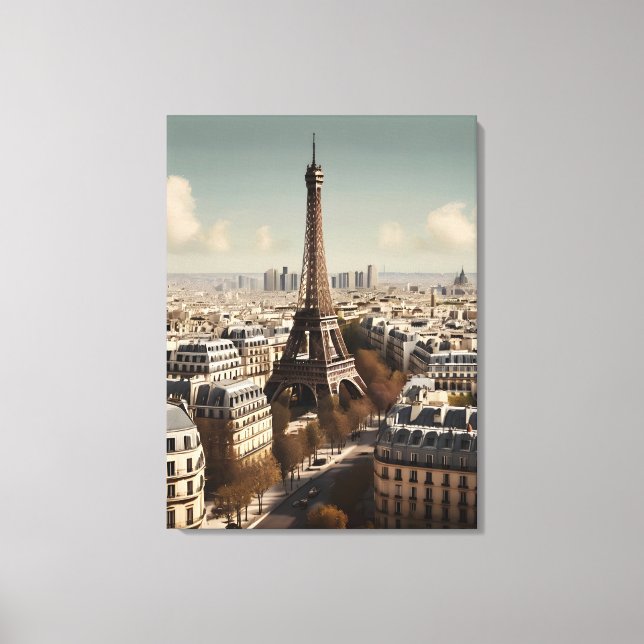 Paris vintage affisch canvastryck (Framsida)