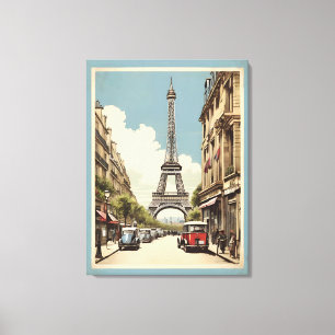 Paris vintage affisch canvastryck