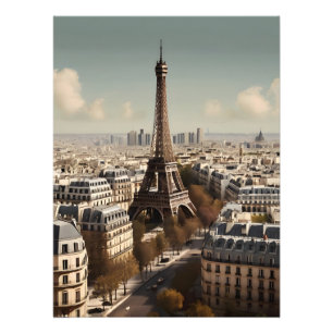 Paris vintage affisch fototryck