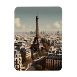 Paris vintage affisch magnet