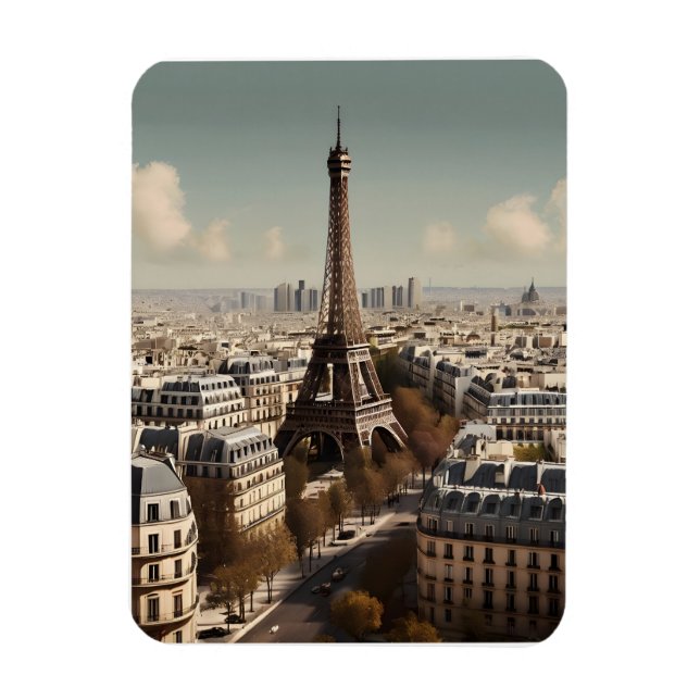 Paris vintage affisch magnet (Vertikal)