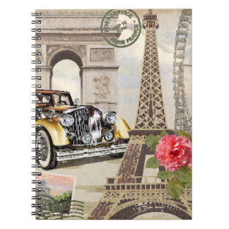 Paris vintage affisch. vintage, poster, paris, gam anteckningsbok
