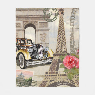 Paris vintage affisch. vintage, poster, paris, gam fleecefilt