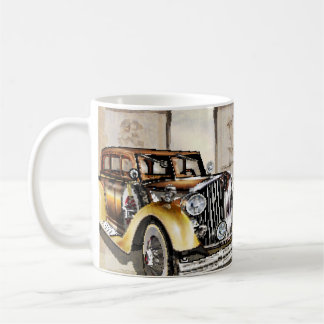 Paris vintage affisch. vintage, poster, paris, gam kaffemugg
