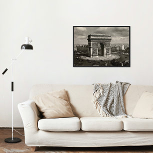 Paris vintage Arc de Triomphe 1943 Fototryck