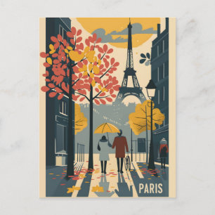 Paris Vintage Art Postcard Vykort