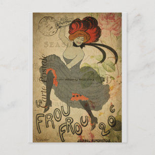 Paris Vintage Fransk Can-Dancer Vykort
