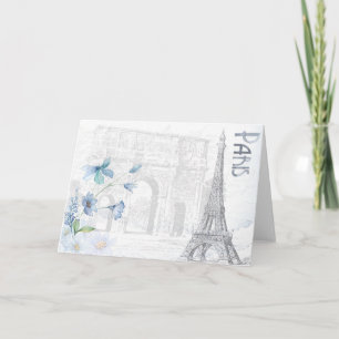 Paris vintage helgkort