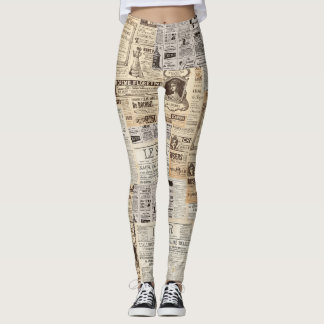 Paris vintage leggings