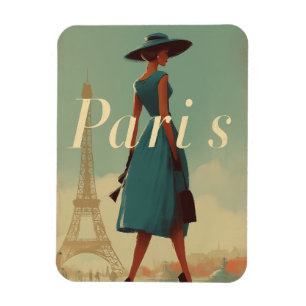 Paris vintage mode magnet