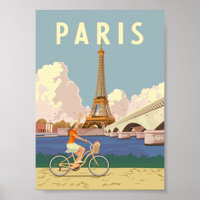 Paris - Vintage resor Poster (Framsidan)
