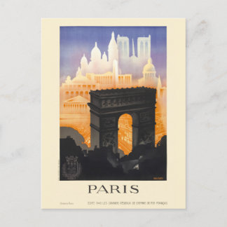 Paris Vintage resor Poster 1935 Vykort