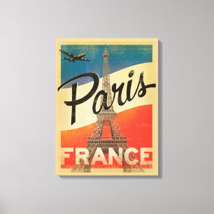 Paris vintage resorkanvastryck canvastryck