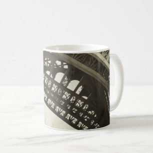 Paris Vintage Sepia Eiffel Torn Arch Kaffemugg