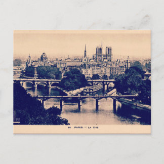 Paris Vintage Sights Vykort