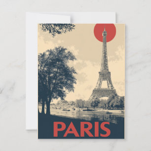 Paris vintage vykort
